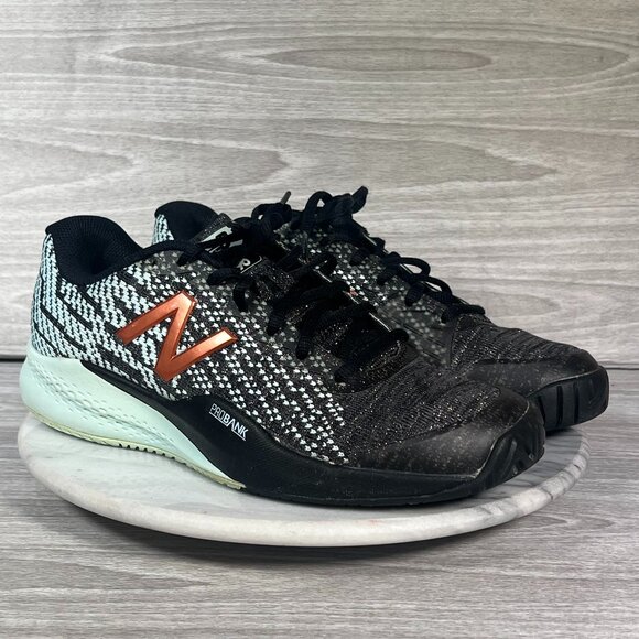 New Balance Shoes - New Balance 996 v3 Probank Womens 9 Tennis Shoes Black Blue Athletic Sneakers